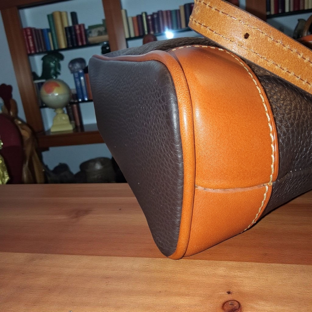 Dooney & Bourke Black and Brown Crossbody Bag/Dust Bag Included - Picture 7 of 11